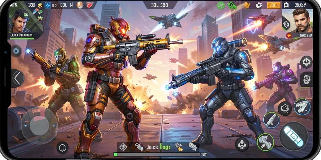 Gameplay intens dari 33L dengan senjata futuristik.