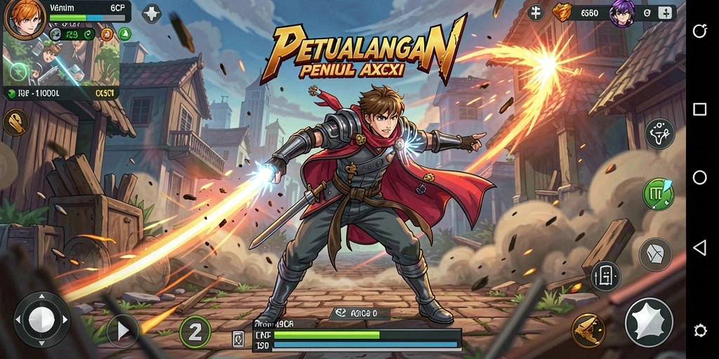 Gameplay menarik di dunia Anime yang penuh warna.