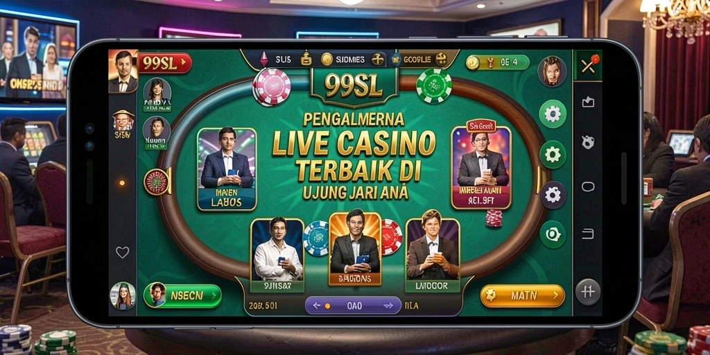 Tampilan gameplay Live Casino yang memukau dalam 99SL.