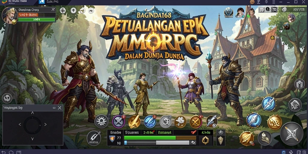 Tampilan gameplay menarik dari BAGINDA168 di dalam dunia MMORPG.