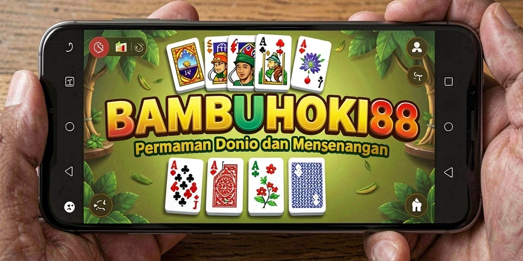 Screenshot gameplay Domino BAMBUHOKI88 yang mengasyikkan.