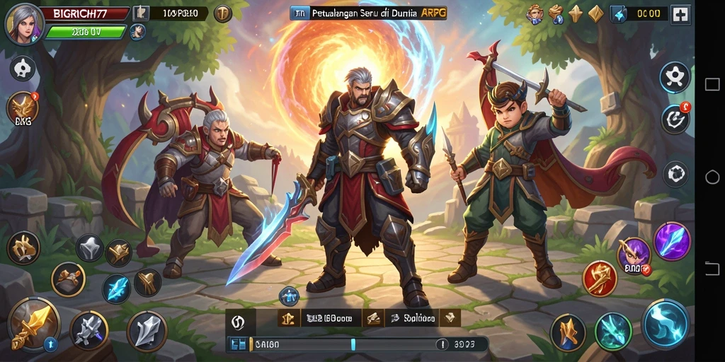 Tampilan gameplay seru di dunia fantasi BIGRICH77.