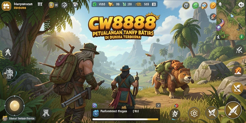 Tangkapan layar gameplay CW8888 menampilkan eksplorasi dunia terbuka yang mendebarkan.