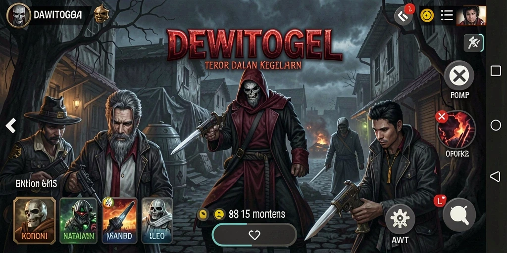 Screenshot DEWITOGEL menampilkan suasana gameplay yang penuh ketegangan.