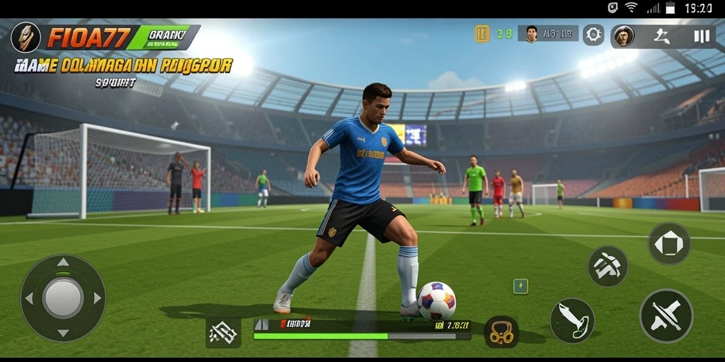 Screenshot utama FIONA77 menampilkan aksi seru di berbagai cabang olahraga.