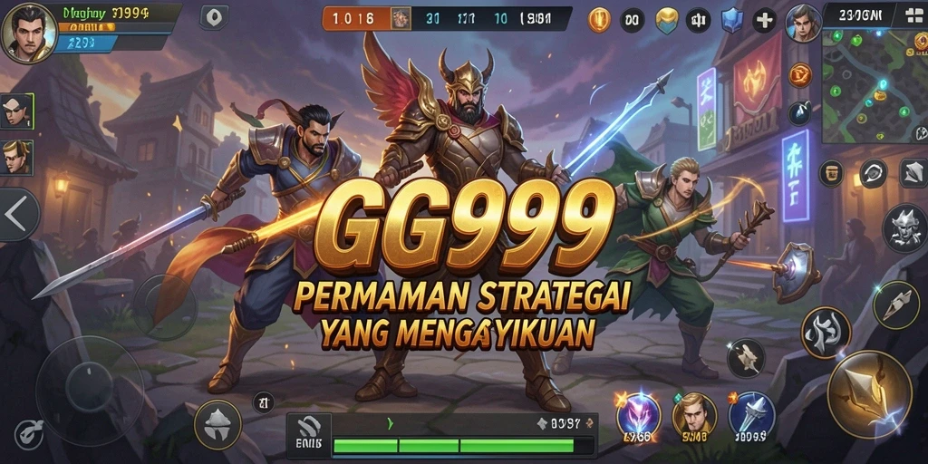 Tampilan gameplay GG999 yang menegangkan dan strategis