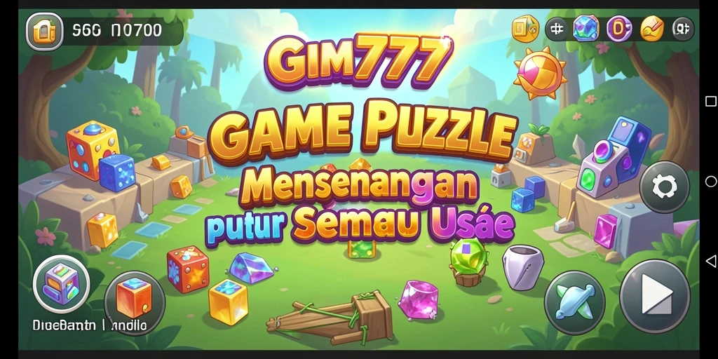 Screenshot GIM777 menampilkan gameplay Puzzle yang menantang.