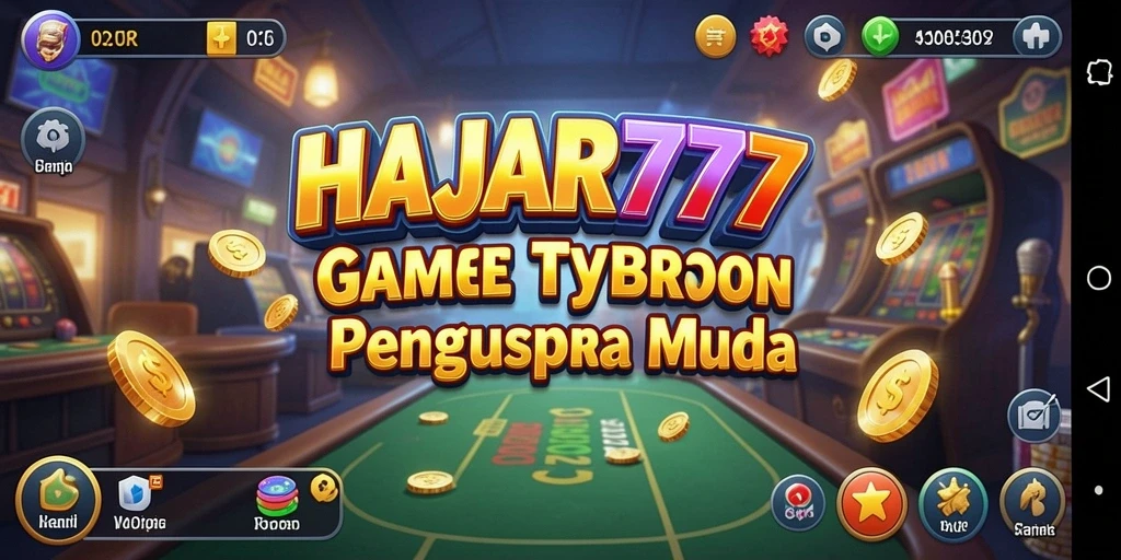 Screenshot gameplay HAJAR777 menunjukkan keseruan membangun perusahaan.
