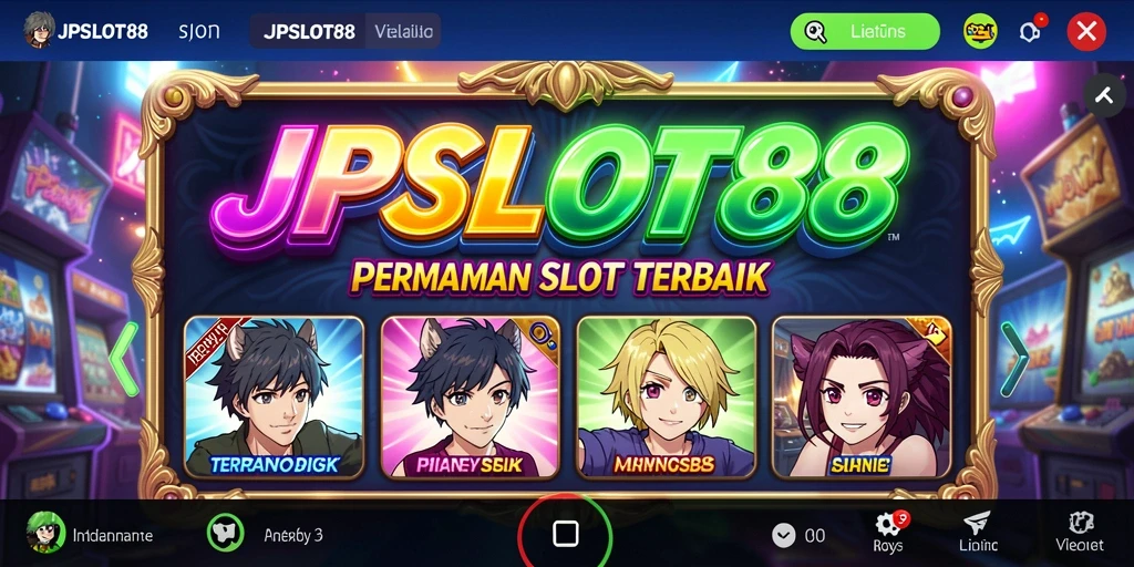 Screenshot <strong>JPSLOT88</strong> menampilkan gameplay yang penuh warna dan karakter Anime.