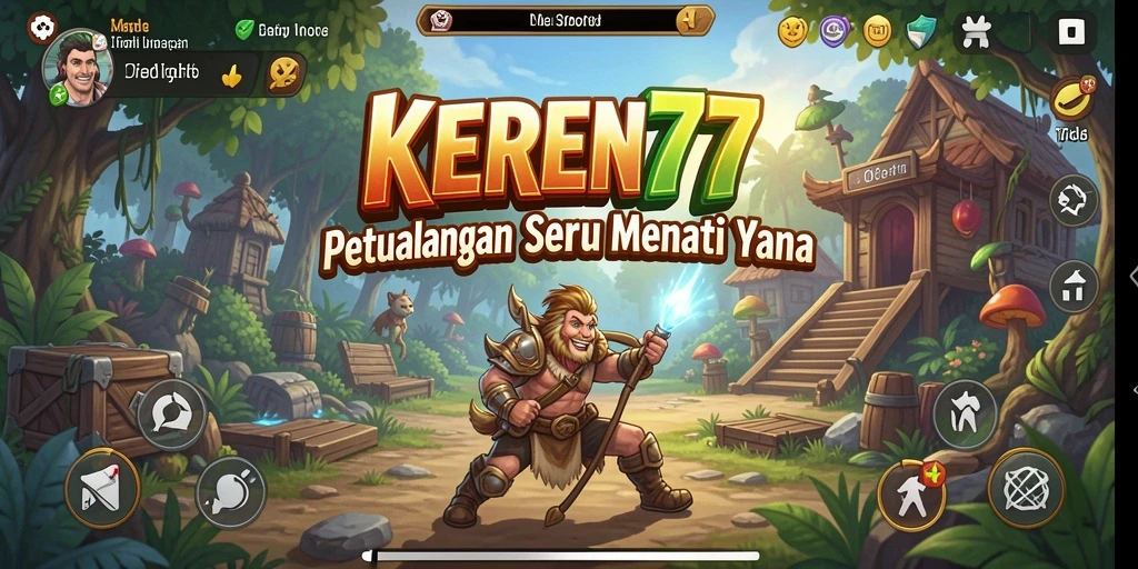Tangkapan layar gameplay <strong>KEREN77</strong> menampilkan aksi seru dalam petualangan.