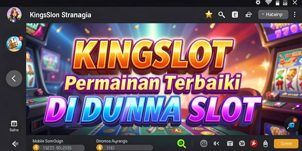 Screenshot gameplay KINGSLOT yang menunjukkan momen seru saat bermain.