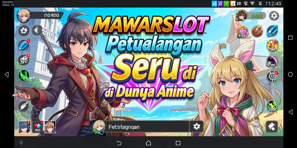 Tampilan gameplay seru di dunia Anime yang menakjubkan.