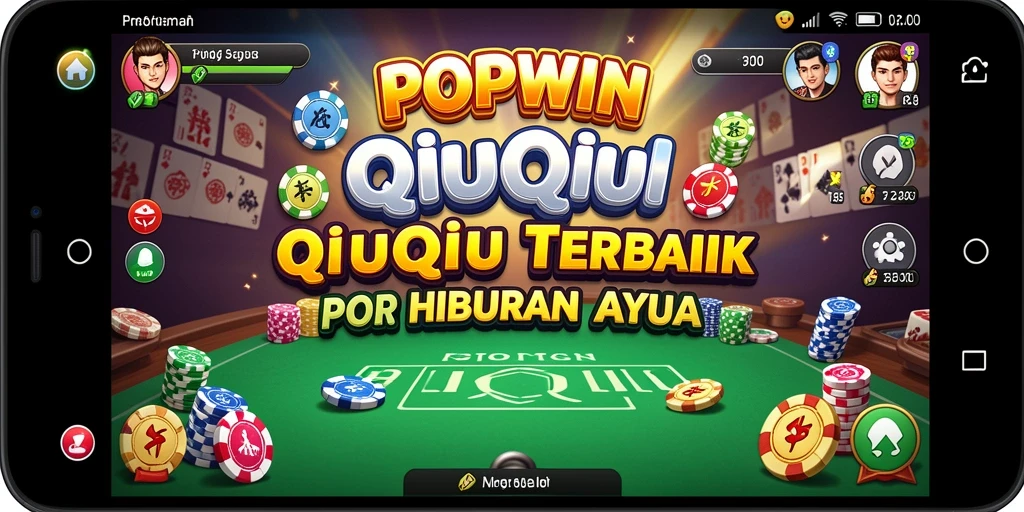 Tampilan menarik dari gameplay QiuQiu di POPWIN.