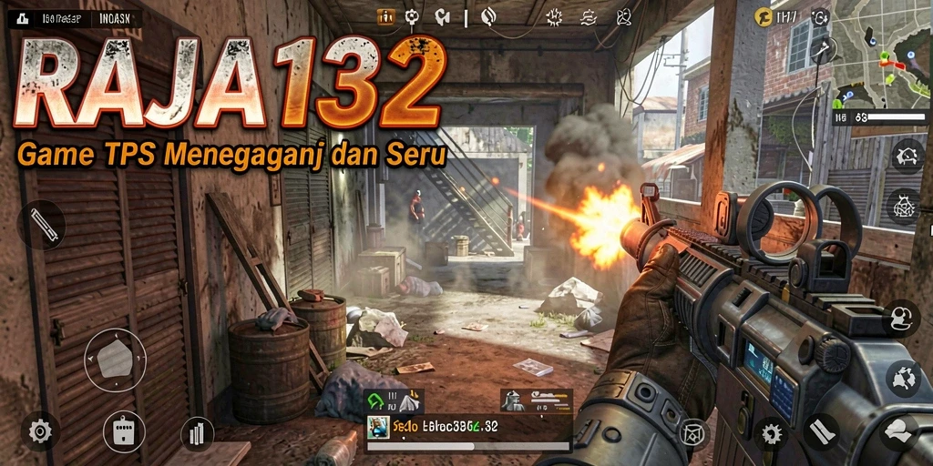 Tangkapan layar menampilkan aksi seru dalam gameplay RAJA132.
