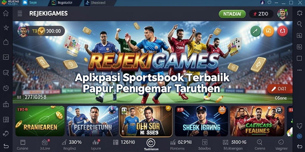 Tampilan antarmuka pengguna REJEKIGAMES saat melakukan taruhan langsung.