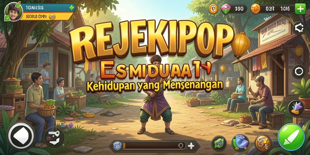 Gameplay menarik dalam REJEKIPOP yang penuh dengan interaksi sosial.