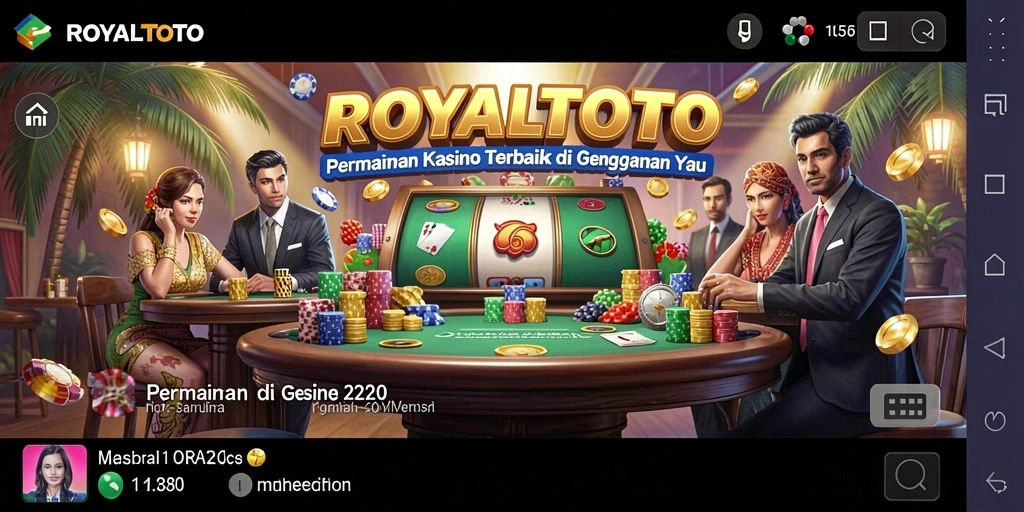 Tampilan menarik dari gameplay <strong>ROYALTOTO</strong> menunjukkan keseruan permainan Kasino.