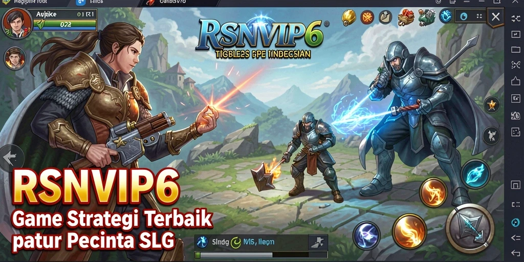 Tampilan gameplay RSNVIP6 yang menarik dengan strategi SLG yang mendalam.