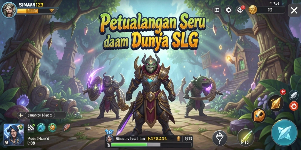 Screenshot gameplay menunjukkan strategi dan aksi dalam SINAR123.