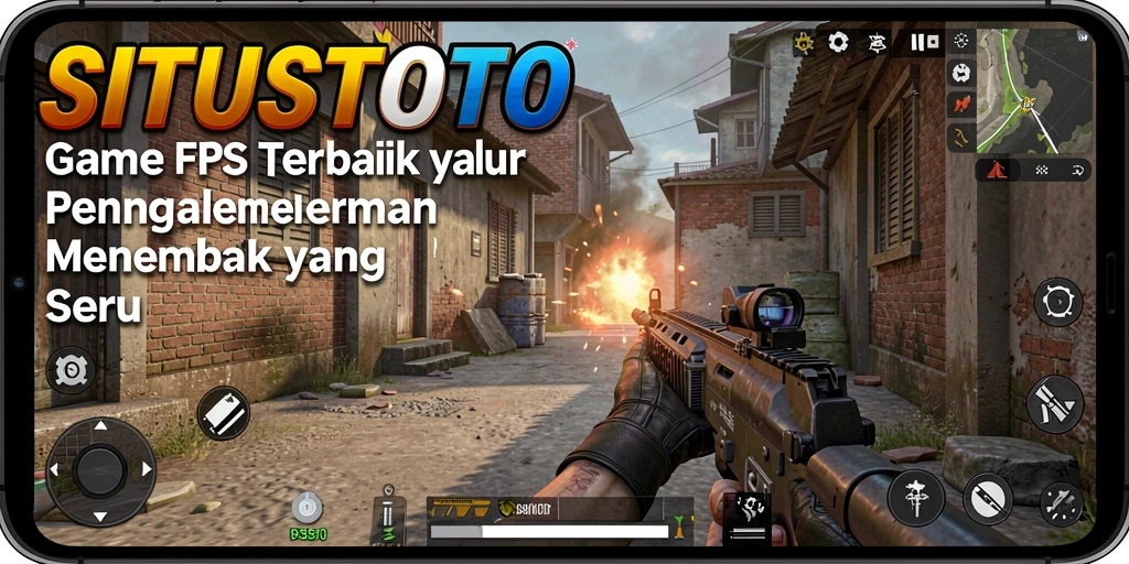Screenshot gameplay SITUSTOTO menampilkan aksi tembak-menembak yang mendebarkan.