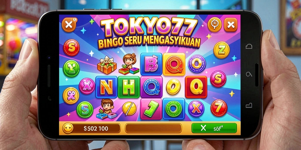 Gameplay seru Bingo di TOKYO77 yang penuh warna.