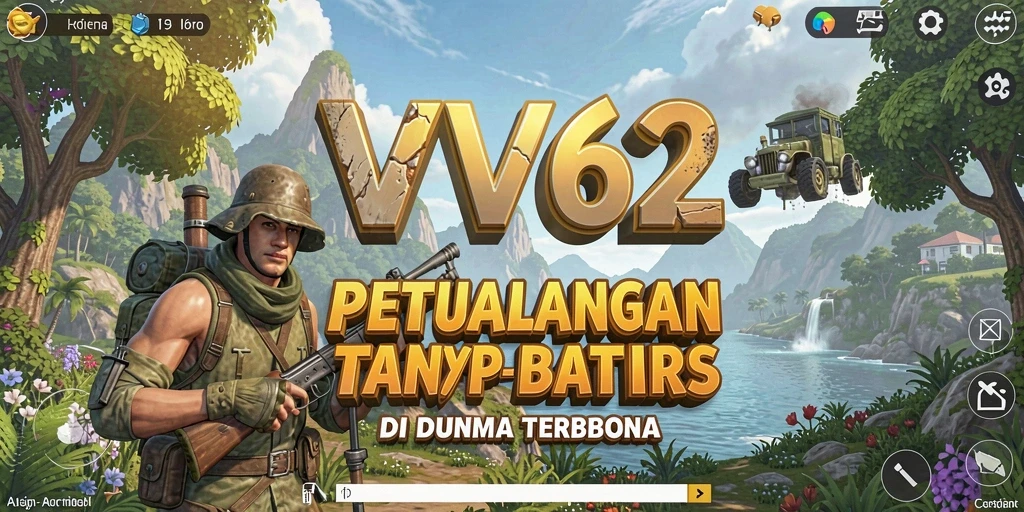 Tampilan interaktif dari gameplay VV62 yang memukau dalam dunia terbuka.